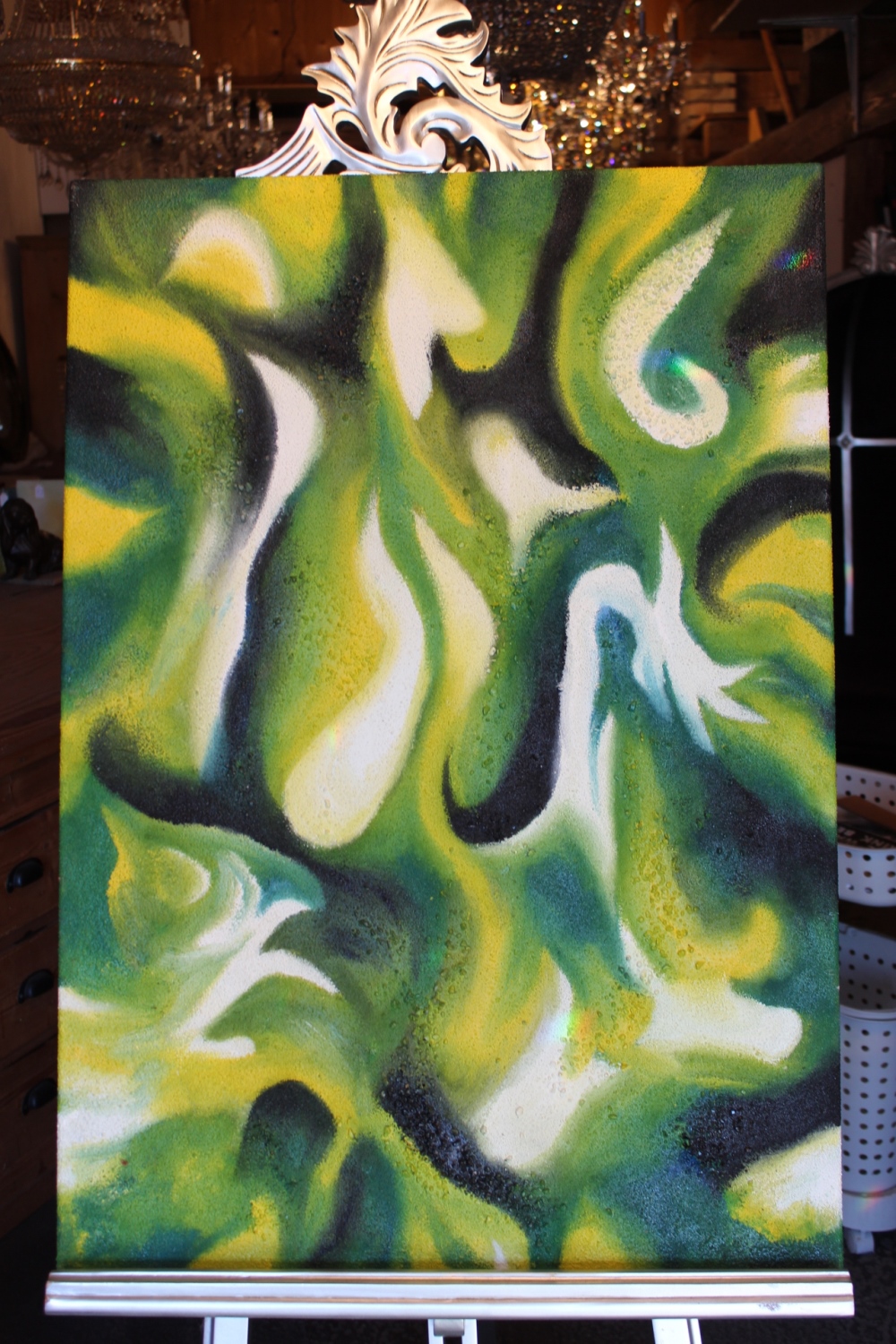 Moderne Malerei / auf Holzrahmen